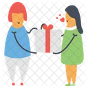 Giving Gift Surprise Wrapped Gift Icon