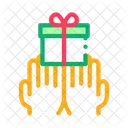 Hands Giving Gift Icon