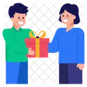 Giving Surprise Giving Gift Giving Present Icon