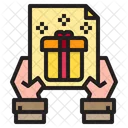 Gift Hand Gift Card Icon