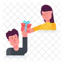 Giving Gift Giving Present Giving Surprise Icon