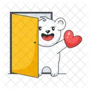 Giving Heart Bear Love Bear Heart Icon
