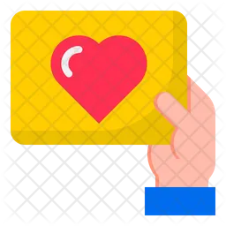 Giving Love Card  Icon