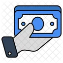 Giving Money Banknote Currency Icon