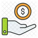 Hand Currency Dollar Icon