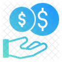 Giving Money Dollar Currency Icon