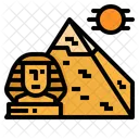 Giza Pyramids Sphinx Icon