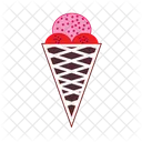 Cornet De Glace Glace Dessert Icon