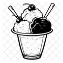 Glace Pilee Sucre Nourriture Icon