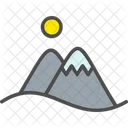 Glaciar Mountain Mountains Icon