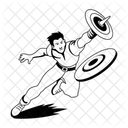 Gladiator Character Fighting Combat Icon