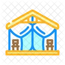 Glamping Tent Forest Icon