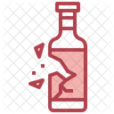 Glasflasche kaputt  Symbol