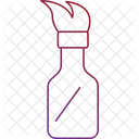 Glasflaschenbrand Glasflaschenbrand Molotowcocktail Symbol