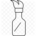Glasflaschenbrand Glasflaschenbrand Molotowcocktail Symbol