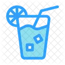 Glass Ice Cube Drink Icon