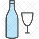 Glass Wine Bottle Icon