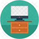 Glass Tv Stand Icon