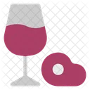 Flat Wine Drink Icône