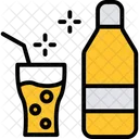 Glass and bottle  Icon