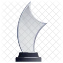 Glass Trophy Glass Award Achievement Icon