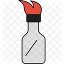 Glass Bottel Fire Glass Bottle Fire Molotov Cocktail Icon