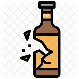 Glass Bottle Broken  Icon