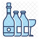 Glass Bottle Recycling Environment Fresh Icon