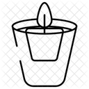 Glass candle  Icon