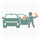 Glass Coating Car Wash Car Icon