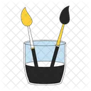 Glass filled paintbrushes  Icon