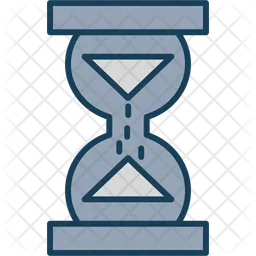 Glass hour hourglass progress schedule time  Icon