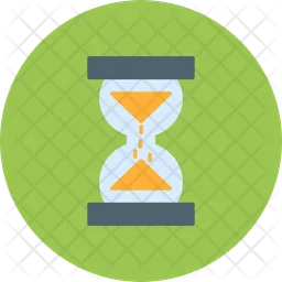 Glass hour hourglass progress schedule time  Icon