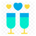 Champagne Celebration Cheers Icon