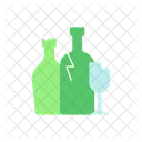 Glass Recycling Waste Icon