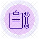Glass Repair Line Icon Icon