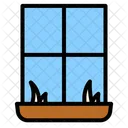 Glass Window Window Interior Icon