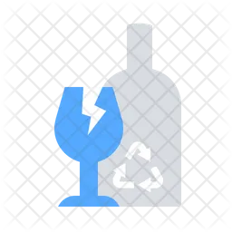 Glasscherben recyceln  Symbol