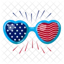 Us Independence Sunglasses Icon