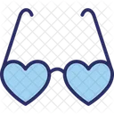 Glasses Heart Glasses Shades Icon