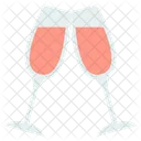 Glasses Champagne Alcohol Icon