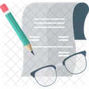 Glasses Planning Contract Icon