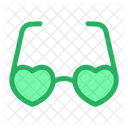 Heart Shape Glass Specs Goggles Icon