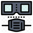 Glasses And Mask  Icon
