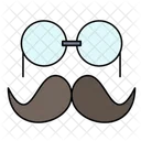Glasses And Moustache Icon