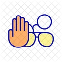 Glasses and sunglasses not allowed  Icon