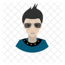 Glasses Boy Person People Icon