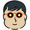 Glasses Character Male Young Boy Icon
