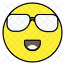 Glasses Emoji Glasses Emoticon Smiley Icon