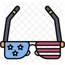 Glasses Independence Day Flag Icon